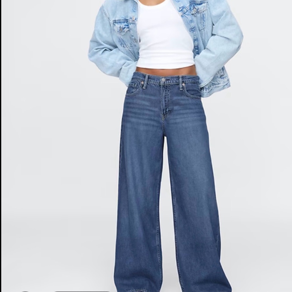 GAP Mid Rise SuperSoft Baggy Jeans